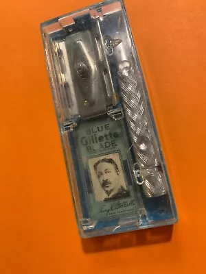 Gillette Vintage Safety Razor In It's Original Plastic Case. Used But Nice Condi • $20