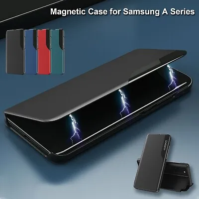 For Samsung Galaxy S24 S23 S22 S21 FE Ultra Plus Case Leather Wallet Flip Cover • $4.99