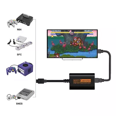 1080P HDMI Adapter Converter HD Cable For Nintendo N64 SNES Console • $18.99