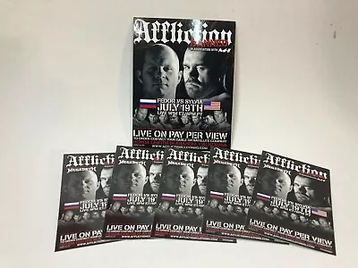 LOT Of 6 AFFLICTION MMA UFC PROMO CARDS FEDOR EMELIANENKO • $2.99