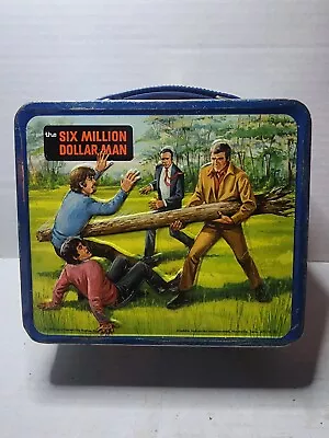 Vintage The Six Million Dollar Man Lunch Box Aladdin Industries 1974 No Thermos • $40