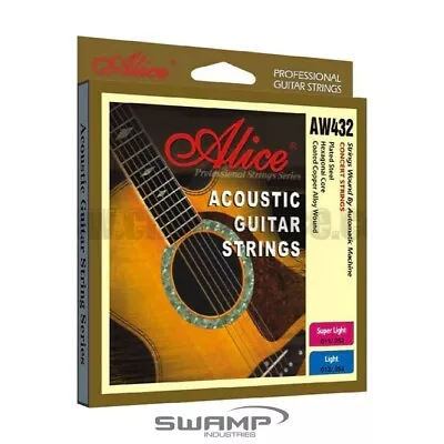 $7.49 • Buy Alice Steel Acoustic Guitar Strings - 11-52