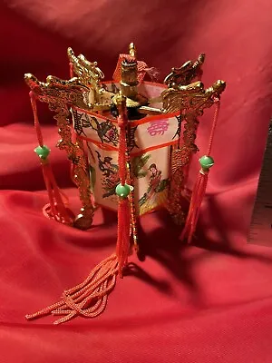 Chinese Lantern Vintage Decoration Gift Party Favor Gold Color Lot Of 10 • $35