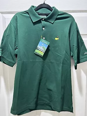 NEW Masters Collection Augusta Nationals Green Golf Polo Shirt Medium NWT • $55