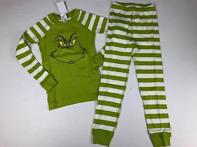 $48.99 • Buy Hanna Andersson Dr Seuss Grinch Christmas Holiday Long Johns Pajamas NWT