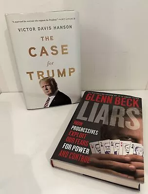 Set The Case For Trump Hardcover Victor Davis Hanson & Liars Glenn Beck Hardback • $10
