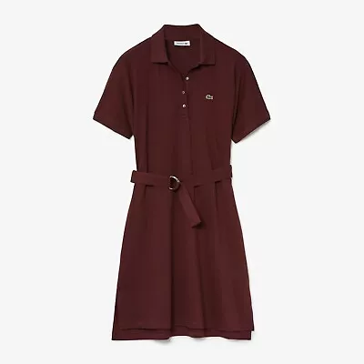 Lacoste Womens Kimono Wide Sleeved Polo Dress Fr Xs Rrp:£125 • £59.99