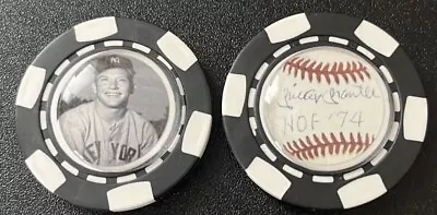 Mickey Mantle  Hof - Baseball New York Yankees  - *signed* Poker Chip Coin • $16.95