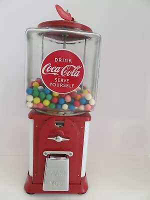 Vintage Topper By Victor Coca Cola 1 Cent Gumball Machine 17  W/ Lock And Key • $329.95