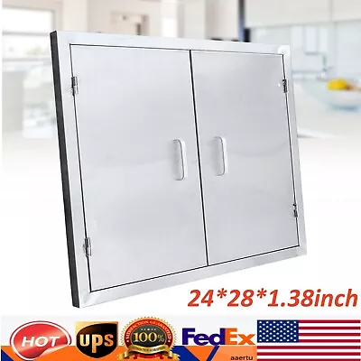 28  X 24  BBQ Double Door Outdoor Kitchen Stainless Steel Access BBQ Island USA • $61.75