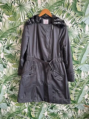 Jasper Conran Grey Parka Coat Size 14 • £7