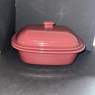 £49.10 • Buy Pampered Chef 3 Quart Covered Stoneware Chicken Roaster Cranberry Colored