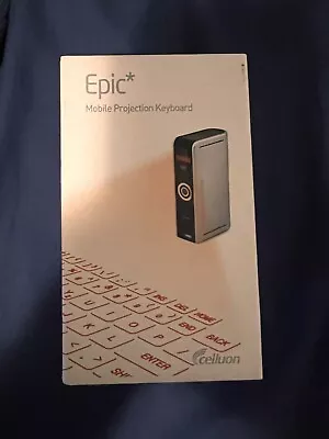 Epic Mobile Projection Keyboard By Celluon Magic Cube QWERTY Silver Bluetooth • $45