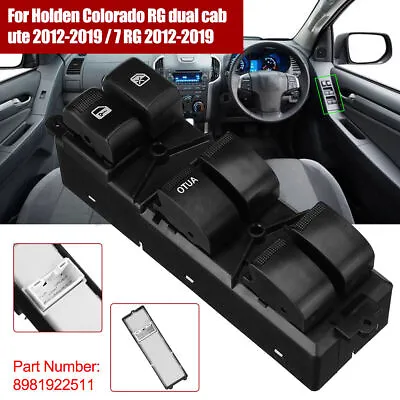 $33.39 • Buy For Holden Colorado RG Power Window Switch Master Control RHD 2012-2019