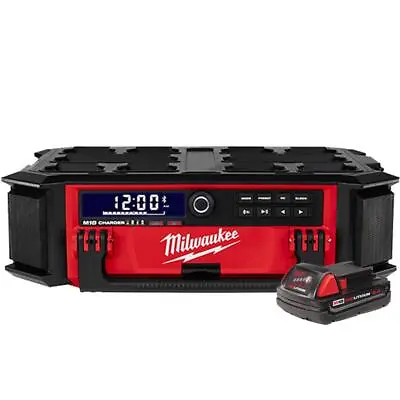 Milwaukee M18 Packout Radio + Charger With M18 2.0Ah Battery Bundle • $378