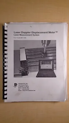 $49.97 • Buy Optodyne Laser Doppler Displacement Meter Application Appendix Manual 8F B4