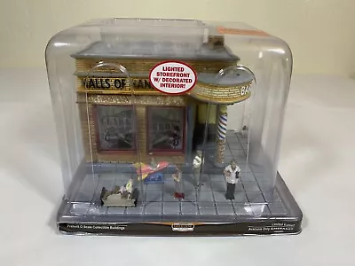 Menards 279-8488 Halls Of Handsome Barber Shop O Gauge Lighted 6 Figures Barber • $59.95