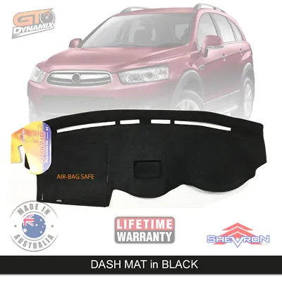 Black Dash Mat For HOLDEN Captiva 7 CG 1&2 CX-SX Coin Tray 6/2006-11/2013 DM1028 • $89.95