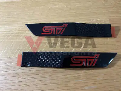 'STI' Black Fender Badge Emblem Pair Limited Set To Suit Subaru WRX STI 2015 201 • $131