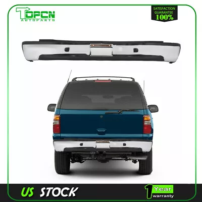 New Chrome Rear Complete Bumper For 2000-2006 Chevy Tahoe Suburban GMC Yukon XL • $169.12