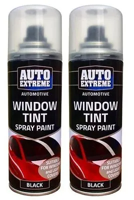 3 X Car Window AUTO SPRAY TINT Lights Body Aerosol Paint Tinting Black Smoke • £99