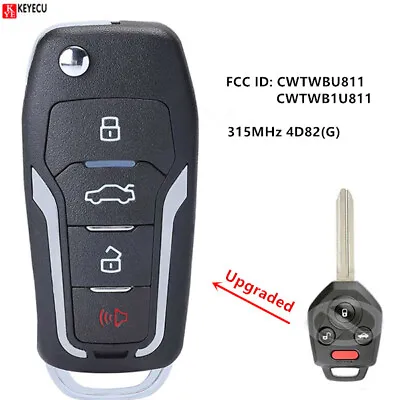 Upgraded Flip Remote Key Fob 315MHz 4D82 For Subaru Forester Impreza CWTWB1U811 • $15.21