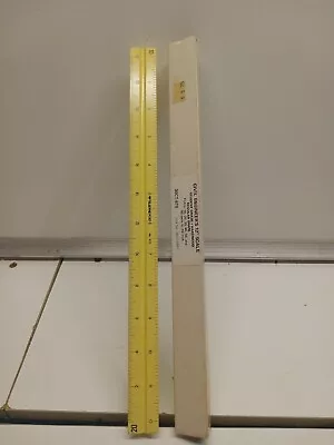 Teledyne Post 12  Scale Ruler Engineering Drafting Hardwood Vintage 38CT-670 • $15.95