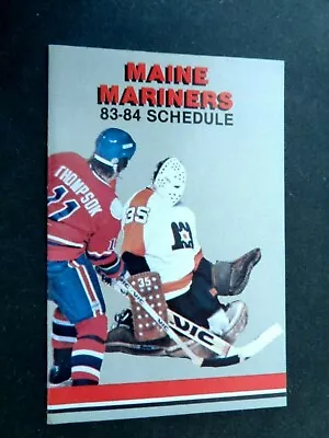 1983 Maine Mariners Hockey Schedule AHL  • $6.99