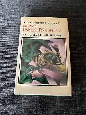 The Observer’s Book Of Common Insects & Spiders - 1975 • £8.99