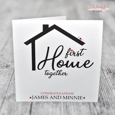 £3.80 • Buy Personalised 1st First Home Together New House Card