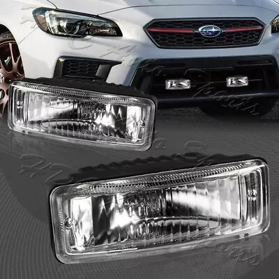 5  X 1.75  Universal Rectangle Chrome Housing / Clear Glass Lens Fog Light Lamp • $35.99