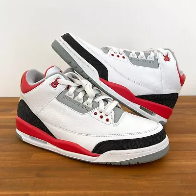 100% New Jordan 3 Retro Fire Red (2007) Size: US 10 | Vintage Jordan Shoes • $190