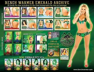 Tina Jordan 2023 BENCHWARMER EMERALD ARCHIVE CASE 8 BOX MODEL BREAK #60 • $5.99