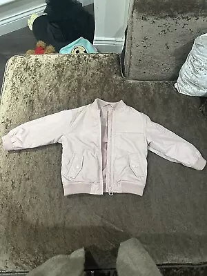 Matalan Baby Girls Pink Bomber Jacket 18-24 Months  • £8
