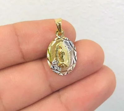 Guadalupe Pendant 20x13 Women Medalla De La Virgen De Guadalupe De Oro Laminado • $17.99