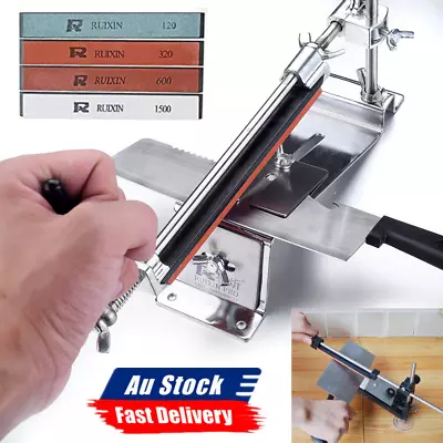 $32.99 • Buy 4 Stones Knife Sharpener Professional Chef Kitchen Sharpening System Fix Angle