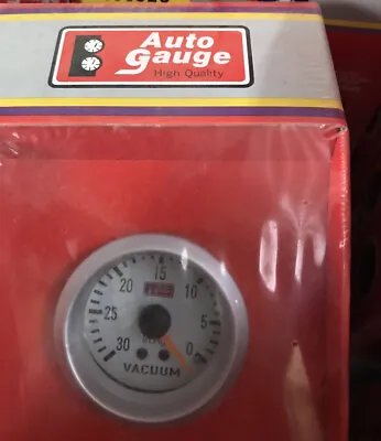 $60 • Buy Auto Gauge Vaccum Gauge, 2” Mechanical W Hose