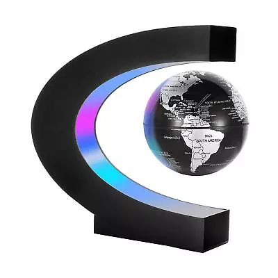 Magnetic Levitation Floating World Map Globe With C Shape Base Floating Glob... • $36.79