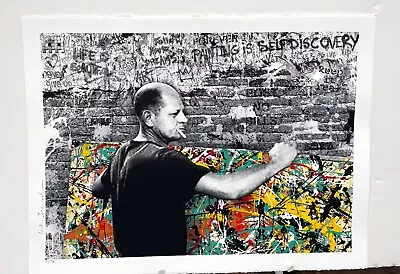 Mr Brainwash Signed Silkscreen Print Self Discovery Art Jackson Pollock • $2000