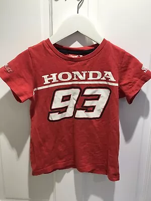 Honda 93 Marc Marquez Boys Tshirt Age 4-5 Years • £12