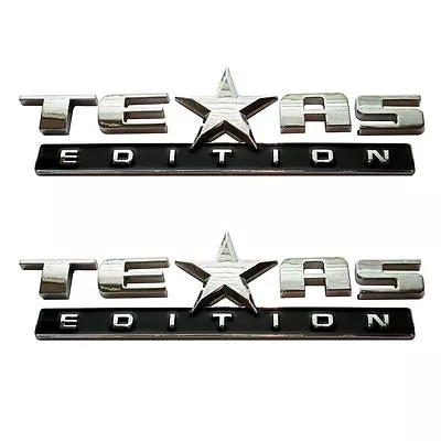 2- 3D TEXAS EDITION EMBLEM For CHEVY SILVERADO GMC SIERRA TRUCK UNIVERSAL DECAL. • $20.65