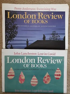 London Review Of Books - December 2021 Issues X2 (2 Dec & 16 Dec Issues) • £5