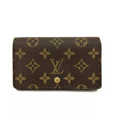 Louis Vuitton Monogram Porte Monnaie Billets Tresor Bifold Wallet/9Y0390 • $1