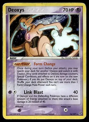 Deoxys 16/107 Holo EX Deoxys Vintage NM - DMG Pokemon Card • $4.99