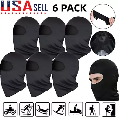 6PACK Men Women Balaclava Face Mask Neck Gaiter UV Protector Motorcycle Sun Hood • $11.98