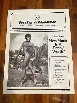 LADY ATHLETE Female Bodybuilding Muscle Booklet PENNY PRICE 4-85 • $15