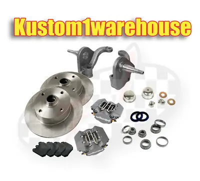 VW Front 2.5  Dropped Lower Spindle Disc Brake Conversion Kit 4x130mm VW Wilwood • $806
