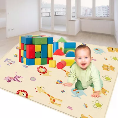 2Side Baby Play Mat Crawling Soft Blanket Folding Cartoon Waterproof Picnic Carp • £13.89