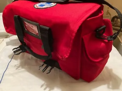 First Aid Bag - 15  + SIDE POCKETS Medical Supplies Trauma Bag W/ Shoulder Strap • $25