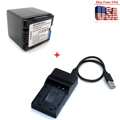 Battery / Charger For Panasonic PV-GS19 PV-GS29 PV-GS31 PV-GS32 PV-GS33 PV-GS34 • $14.88